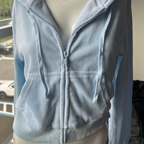 NWT JOHN GALT BRANDY MELVILLE HOODED SWEAT JACKET TOP SIZE ONE SIZE MSRP $34.00 - Picture 3 of 5